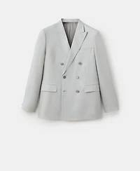Mango Men's Amalfi Slim-Fit Double-Breasted Blazer