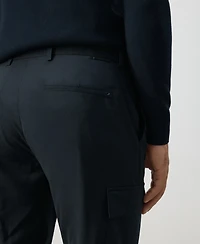 Mango Men's Slim Fit Comfort Stretch Cargo Pants