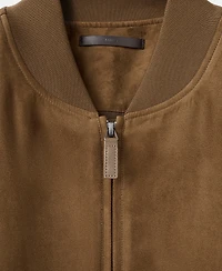Mango Men's Suede-Effect Bomber Jacket