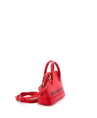 Pre-Owned Balenciaga Xxs Logo Ville Bag Leather