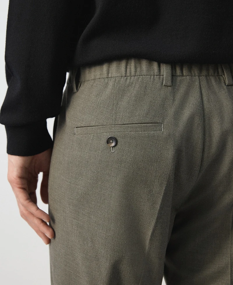 Mango Men's Slim-Fit Cropped Pants