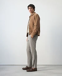 Mango Men's Slim-Fit Cropped Pants