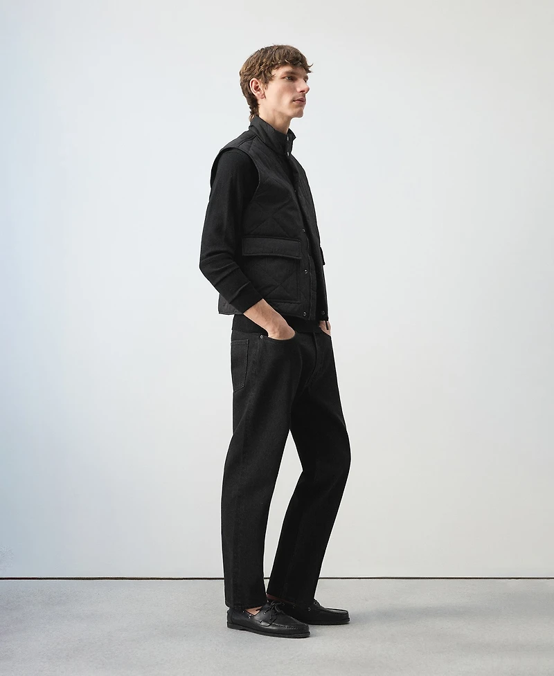 Mango Men's Lightweight Quilted Water-Repellent Vest