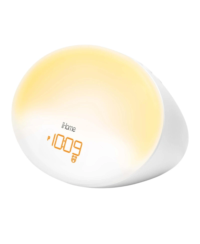 iHome Sunrise Alarm Clock with Sleep Sounds and Usb Charging