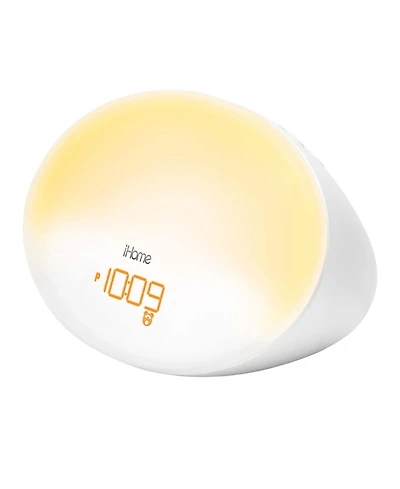iHome Sunrise Alarm Clock with Sleep Sounds and Usb Charging