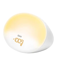 iHome Sunrise Alarm Clock with Sleep Sounds and Usb Charging