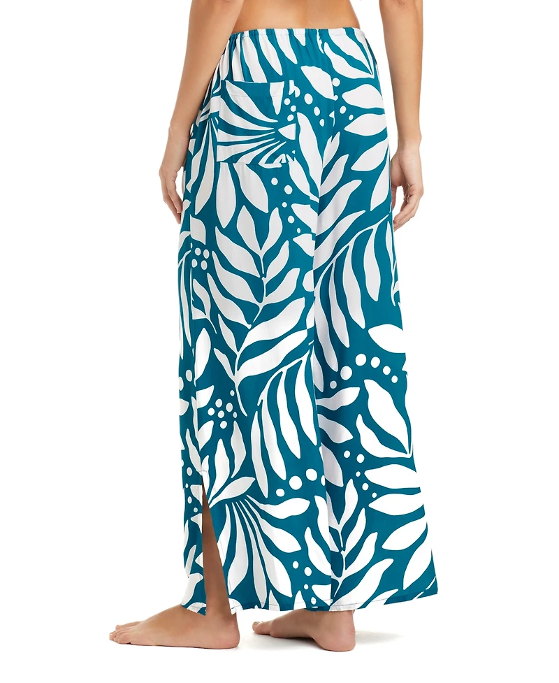 Bar Iii Women's Catch The Wave Printed Cover-Up Pants, Macy's Exclusive