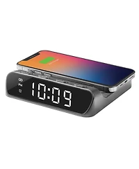 iHome Wireless PowerBoost Wireless Charging Digital Alarm Clock