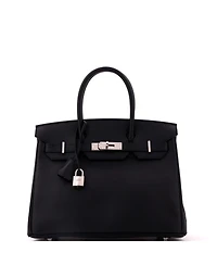 Pre-Owned Hermes Birkin Handbag Epsom with Palladium Hardware