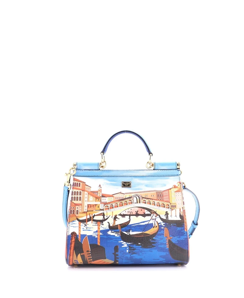 Pre-Owned Dolce & Gabbana Medium Miss Sicily Bag Printed Leather