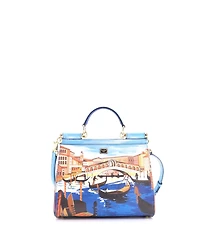 Pre-Owned Dolce & Gabbana Medium Miss Sicily Bag Printed Leather