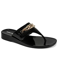 Karl Lagerfeld Paris Women's Vesperina Slip-On Flat Thong Sandals