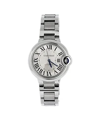 Pre-Owned Cartier Ballon Bleu de Cartier Automatic Watch in Stainless Steel 33mm