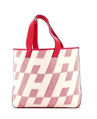 Pre-Owned HERMES 40 Cabas H en Biais Tote Canvas with Leather