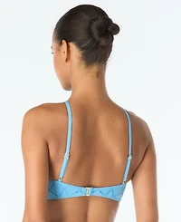 Vince Camuto Women's Crochet High-Neck Ring Bikini Top