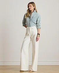 Lauren Ralph Women's Relaxed-Fit Long-Sleeve Shirt