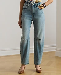 Lauren Ralph Women's High-Rise Barrel Jeans