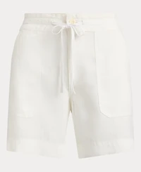 Lauren Ralph Women's Wide-Leg Drawcord Shorts