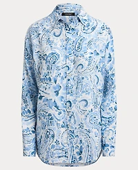 Lauren Ralph Women's Paisley Print Long-Sleeve Shirt