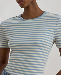 Lauren Ralph Women's Striped Short-Sleeve T-Shirt