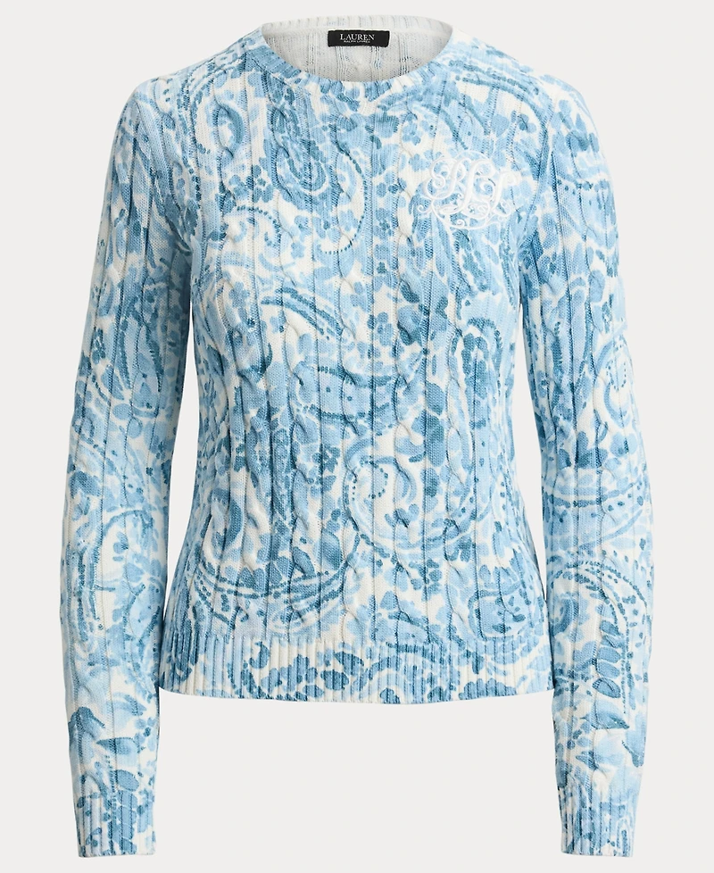 Lauren Ralph Women's Long-Sleeve Crew Neck Sweater