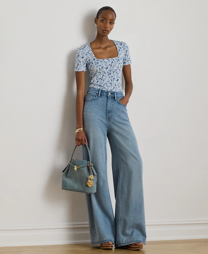 Lauren Ralph Women's Square Neck Top