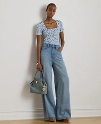 Lauren Ralph Women's Square Neck Top