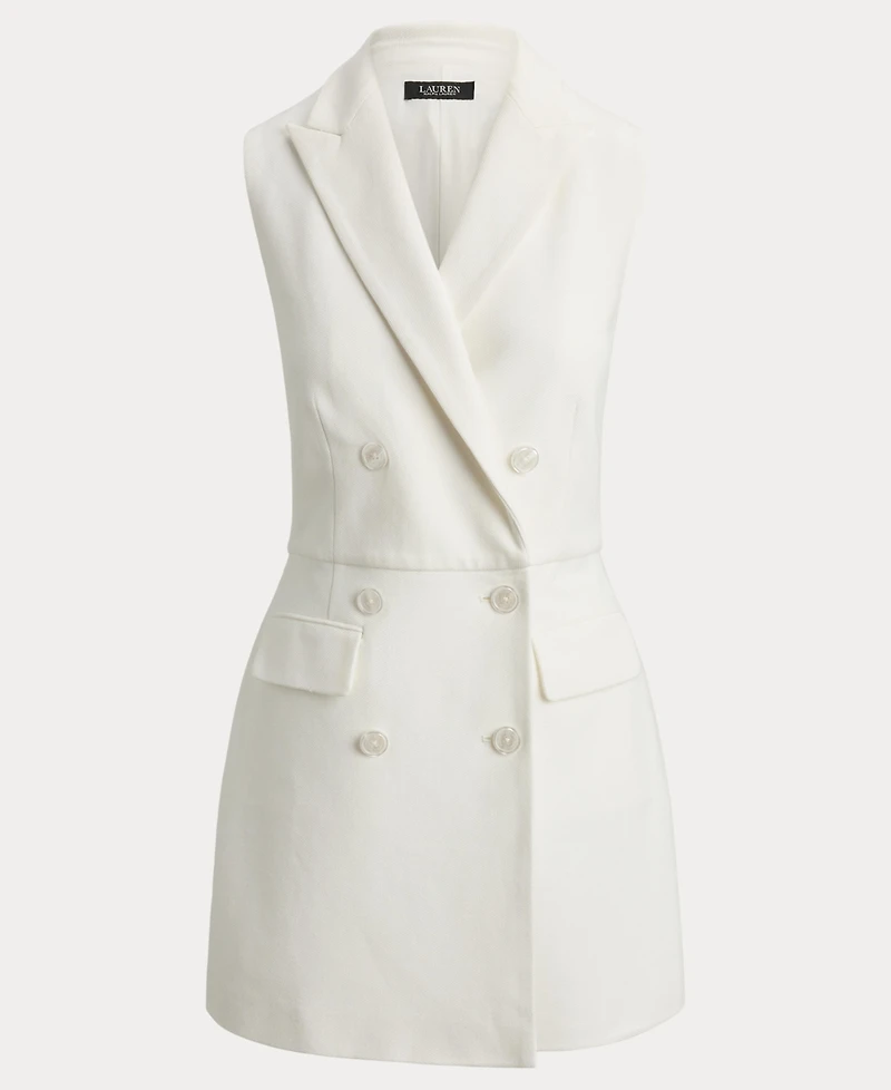 Lauren Ralph Women's Sleeveless Double-Breasted Romper