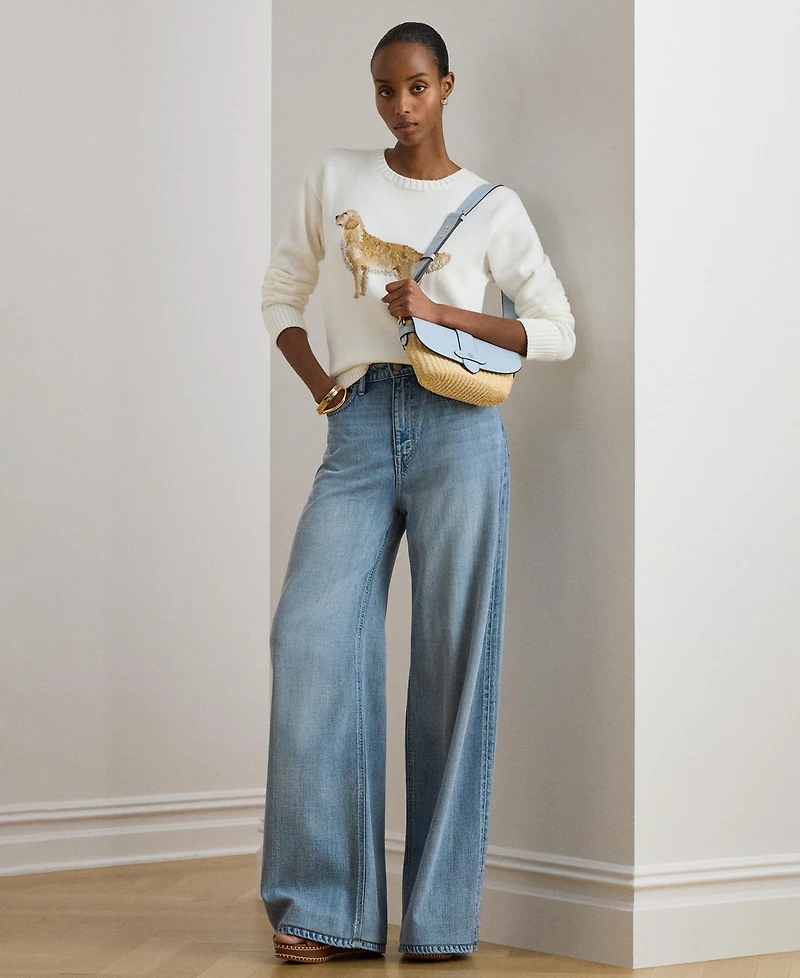 Lauren Ralph Women's Cotton Dog Sweater