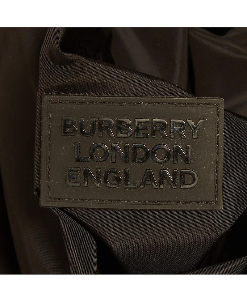 Pre-Owned Burberry Men's Check Synthetic Reversible Hooded Jacket