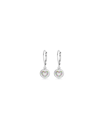 Chanteur Girls Heart Hypoallergenic Earrings with Sterling Silver Leverbacks