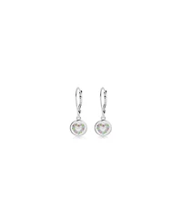 Chanteur Girls Heart Hypoallergenic Earrings with Sterling Silver Leverbacks