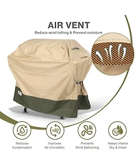 Aoodor Heavy Duty Bbq Gas Grill Cover, 600D Waterproof Oxford Outdoor Barbecue Grill Cover with Air Vents