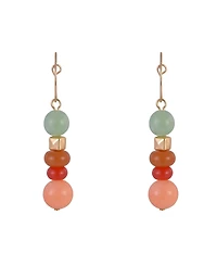 Rachel Rachel Roy Hoop Earrings with Aventurine Beafs