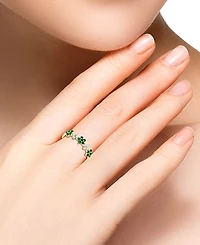 Lali Jewels Ruby (3/8 ct. t.w.) & Diamond (1/6 Five Flower Ring 14k Gold (Also White Gold)