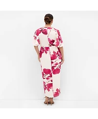 City Chic Women's Braelynn Print Maxi Dress