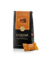 Godiva Dark Caramel Chocolate Ganache Masterpiece Small Bag, 6-Pack