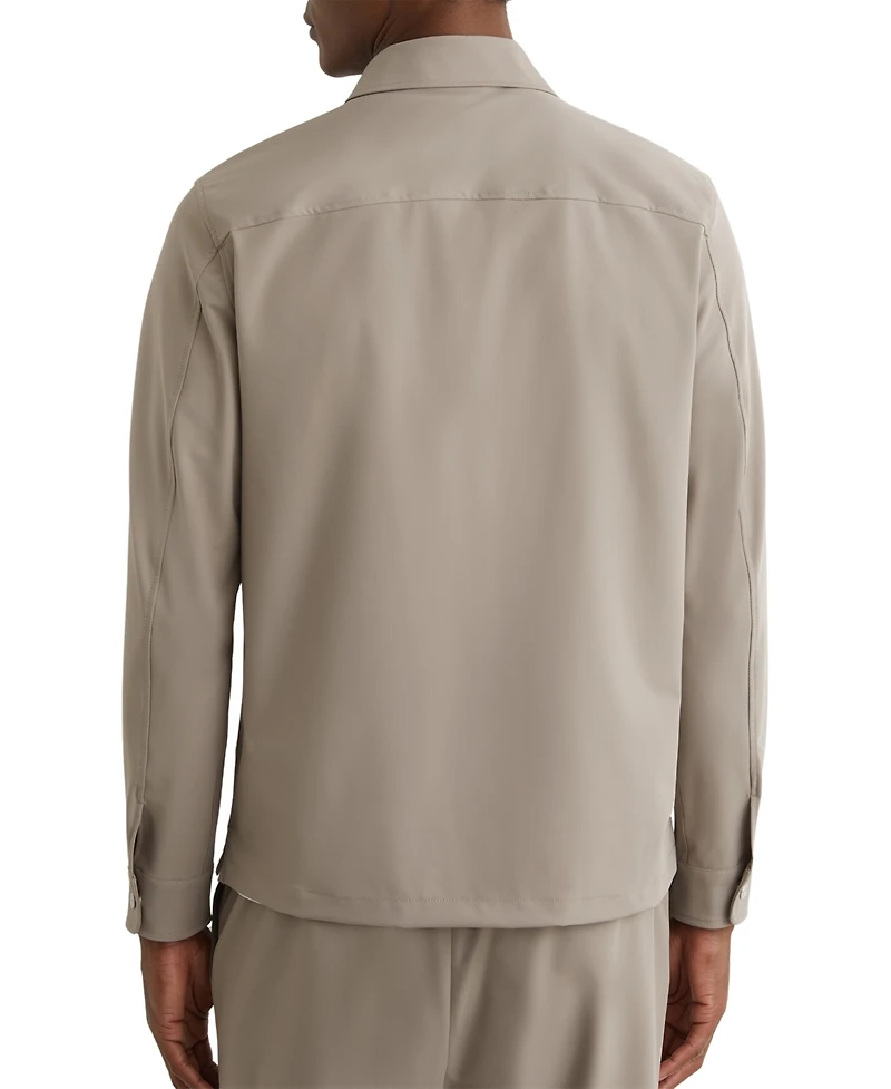 Reiss Men's Technical Zip-Through Overshirt