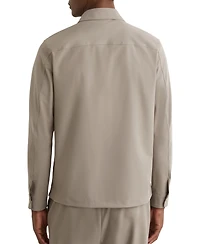 Reiss Men's Technical Zip-Through Overshirt
