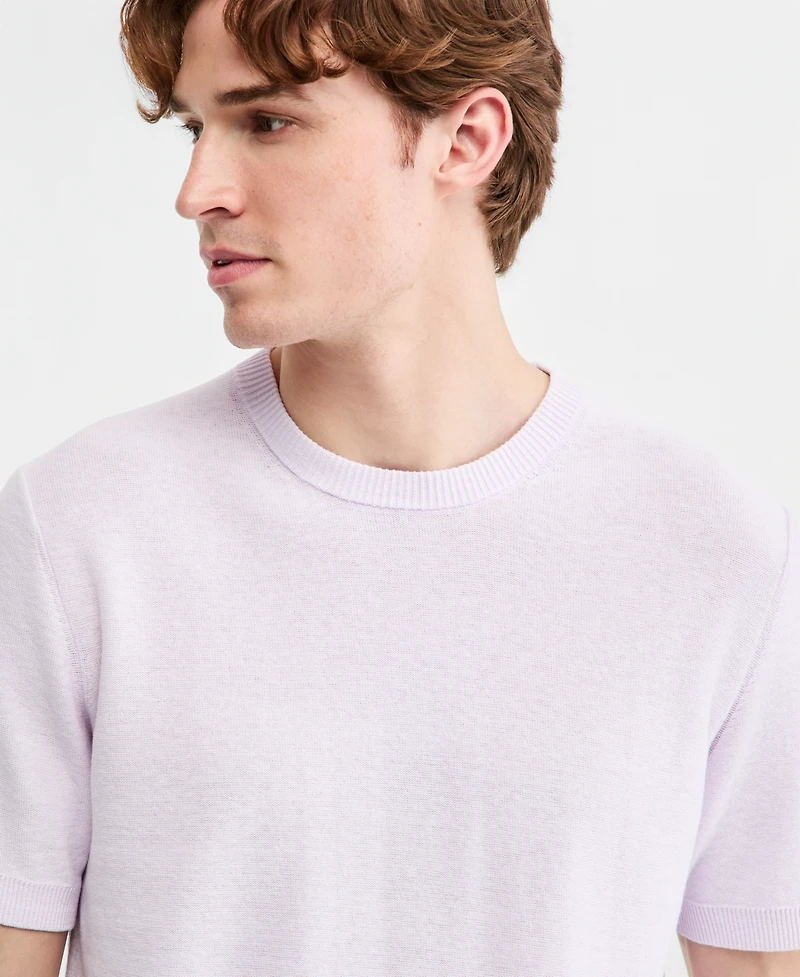 Club Room Men's Linen Blend Sweater T-Shirt, Macy's Exclusive