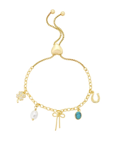 Unwritten Cubic Zirconia Western Charm Bolo Bracelet