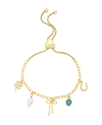 Unwritten Cubic Zirconia Western Charm Bolo Bracelet