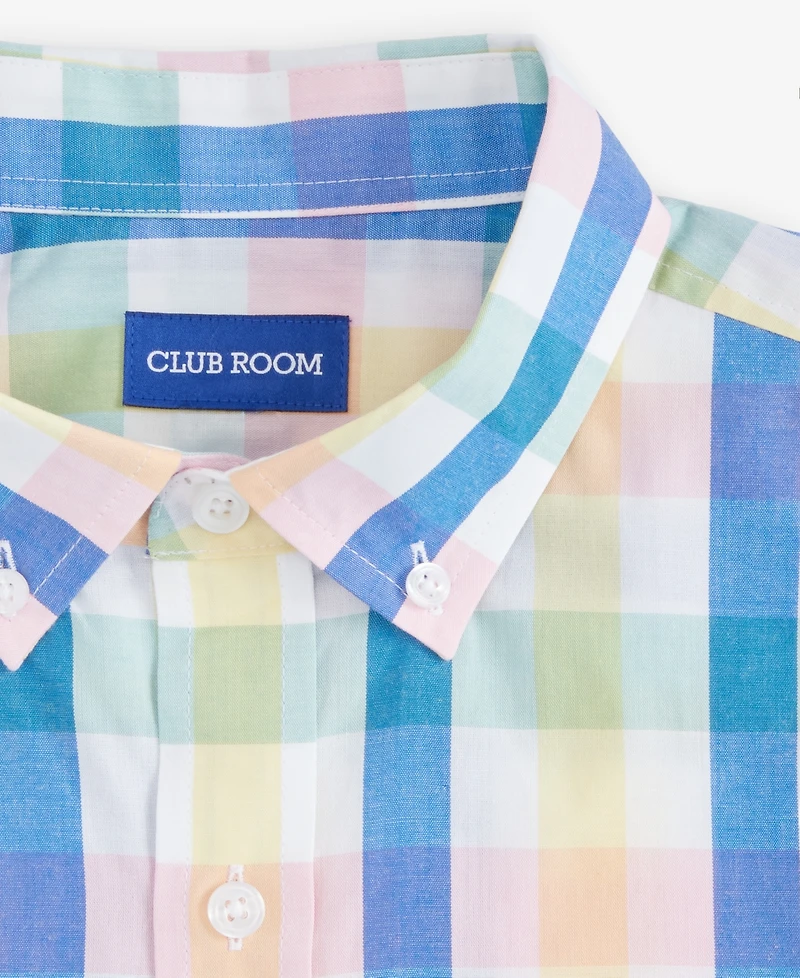Club Room Men's Brookdale Plaid Short-Sleeve Shirt, Macy's Exclusive - Yd