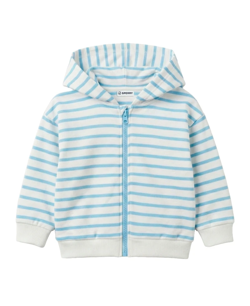 Sperry Baby Boys' Hooded Jacket, T-Shirt and Jogger Pants, 3-Piece Set