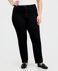 Jones New York Plus Lexington Straight-Leg Jeans