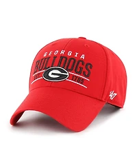 '47 Brand Men's Red Georgia Bulldogs Center Line Mvp Adjustable Hat