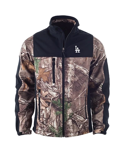 Dunbrooke Men's Camo Los Angeles Dodgers Hunter Softshell Full-Zip Jacket