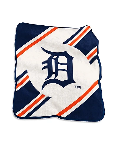 Logo Brands Detroit Tigers 50" x 60" Raschel Stripe Throw