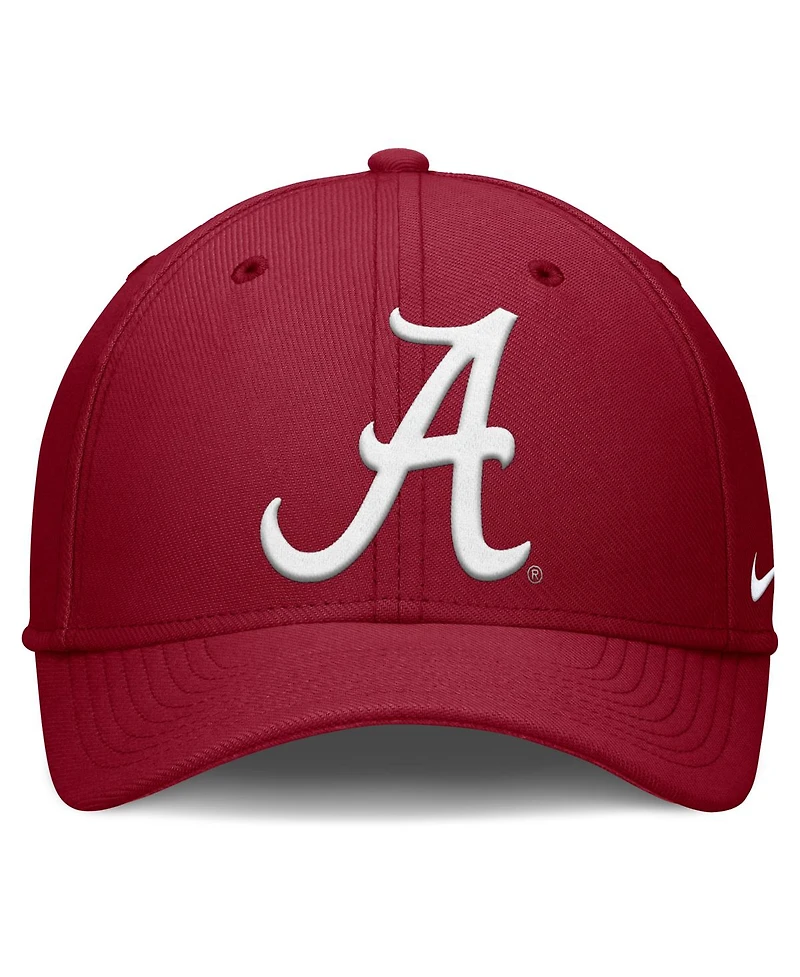 Nike Men's Crimson Alabama Crimson Tide Rise Swoosh Dri-fit Flex Hat