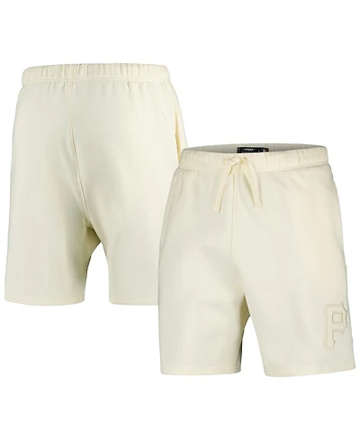 Pro Standard Men's Cream Pittsburgh Pirates Neutral Fleece Shorts